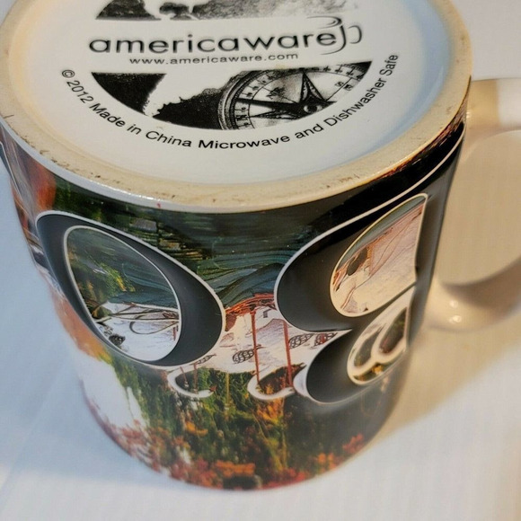 Boston Massachusetts City 3D Coffee Cup 18 oz Mug Americaware Color Relief 2012 - Picture 8 of 8